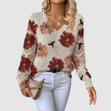 Meda - Pull élégant avec motif floral