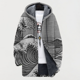 Madeleine | Manteau à motif ondulé