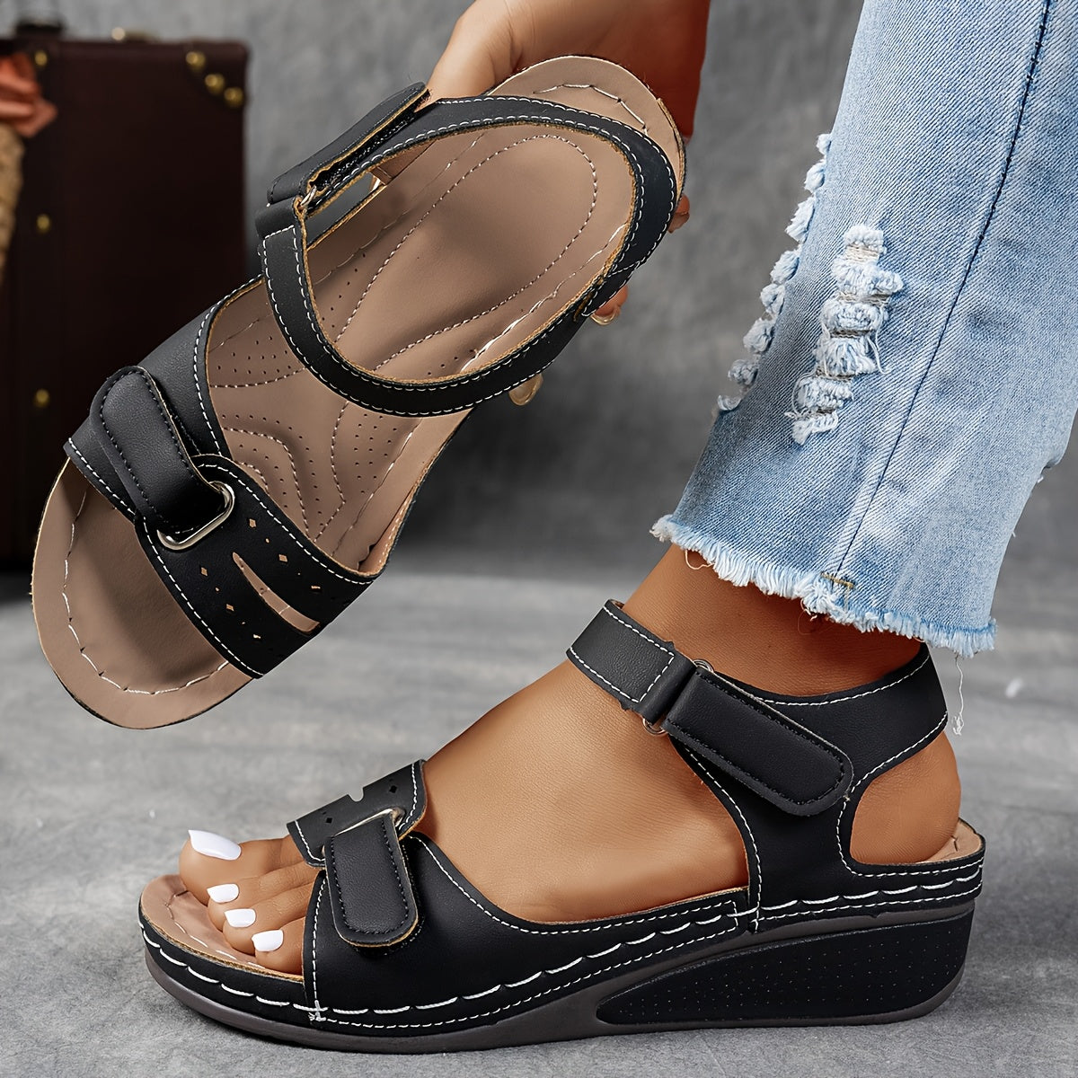 Élise – Sandale Orthopédique Confort Femme