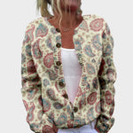 Lara – Gilet fleuri d'automne