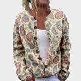 Lara – Gilet fleuri d'automne