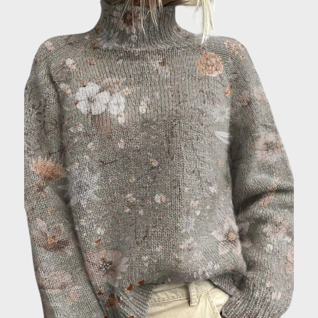 Mariana – Pull en maille au motif artistique