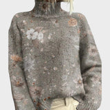 Mariana – Pull en maille au motif artistique