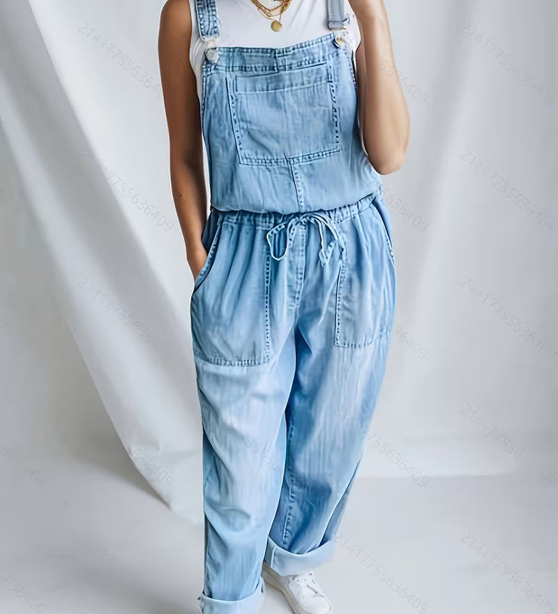 Margaux - Combinaison Détendue en Denim | Effet Stylisant