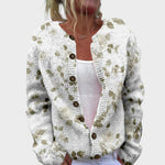 Joana – Gilet fleuri d'automne