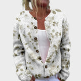 Joana – Gilet fleuri d'automne