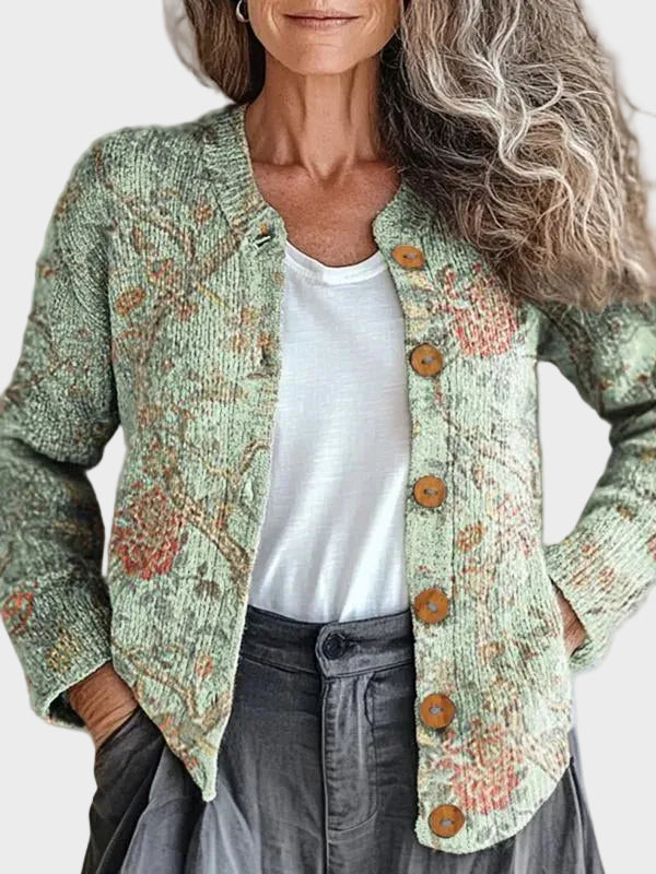 Jemrose™ – Gilet à imprimé botanique