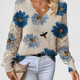 Bronwen | Pull en Dentelle Fleurie