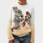 Lucy – Pull de Noël doudou à motif lapin – photo 4
