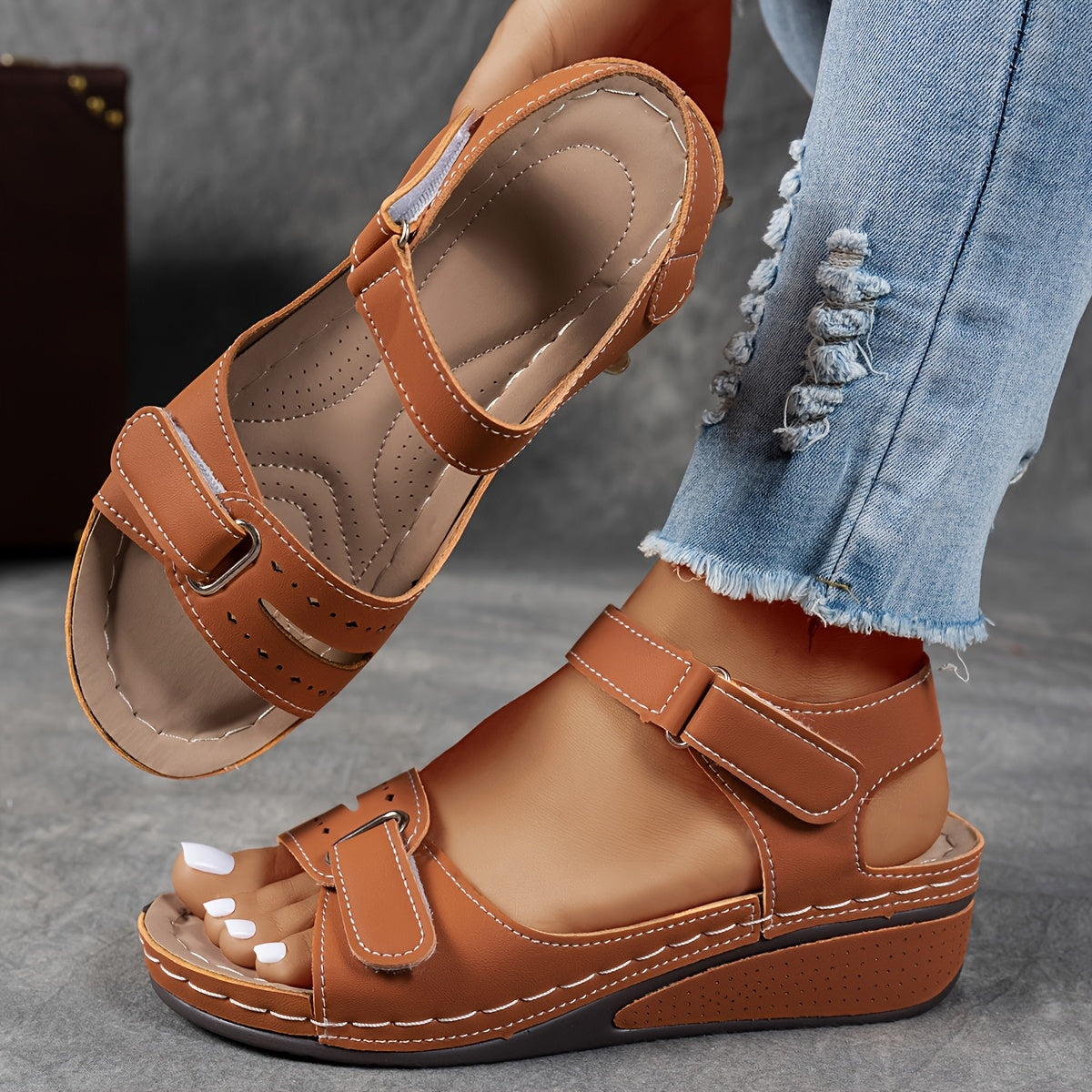 Élise – Sandale Orthopédique Confort Femme