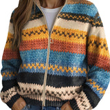 Yseult – Gilet multicolore à zigzags – photo 2