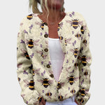 Alicia – Gilet fleuri d'automne