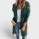 Eliane - Élégant cardigan long Grauer