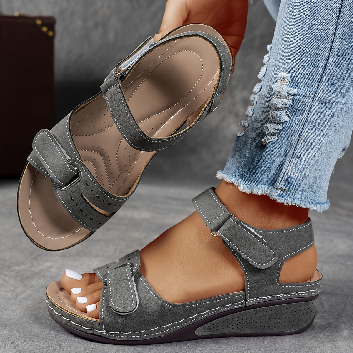 Élise – Sandale Orthopédique Confort Femme
