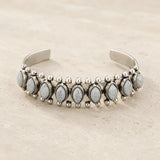Boho Horse Eye Stone Bangle
