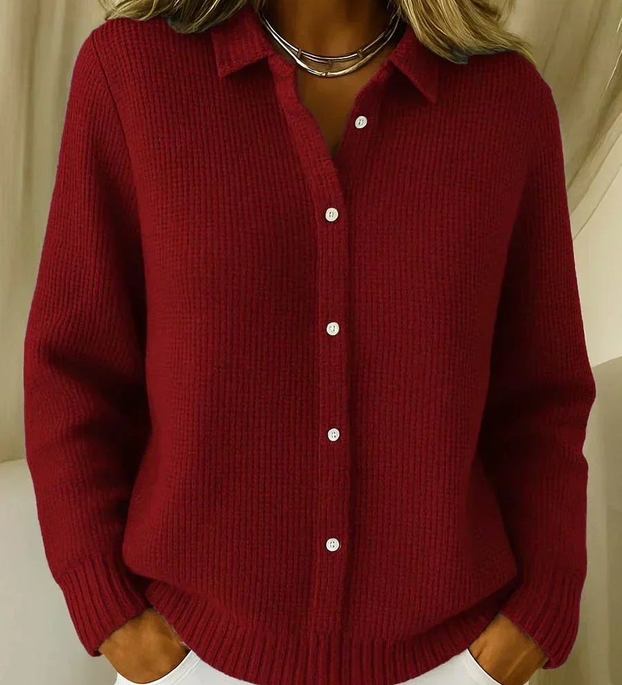 Katrina | Cardigan à boutons en tricot texturé