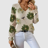 Meda - Pull élégant avec motif floral