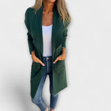 Eliane - Élégant cardigan long Grauer