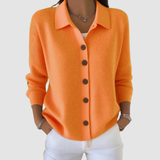 Millie | Cardigan à Col Boutonné Raffiné