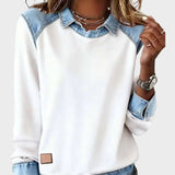 Ravit – Blouse en maille à col en jean – photo 6