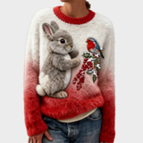 Lucy – Pull de Noël doudou à motif lapin – photo 2