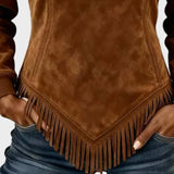Petra – Sweat élégant à fausse fourrure et franges – photo 5