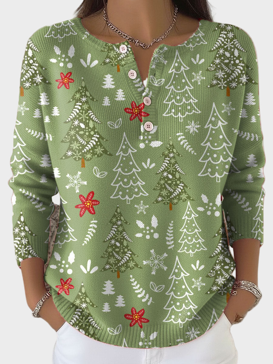 Iris – Pull de Noël boutonné