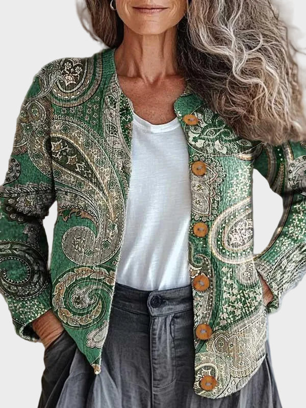 Lavanya™ – Gilet à imprimé cachemire (paisley)