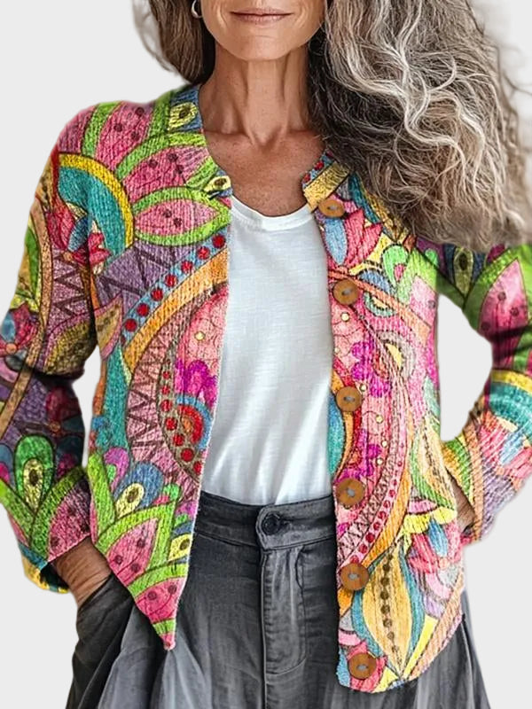 Ivanka™ – Gilet au motif artistique