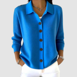 Millie | Cardigan à Col Boutonné Raffiné