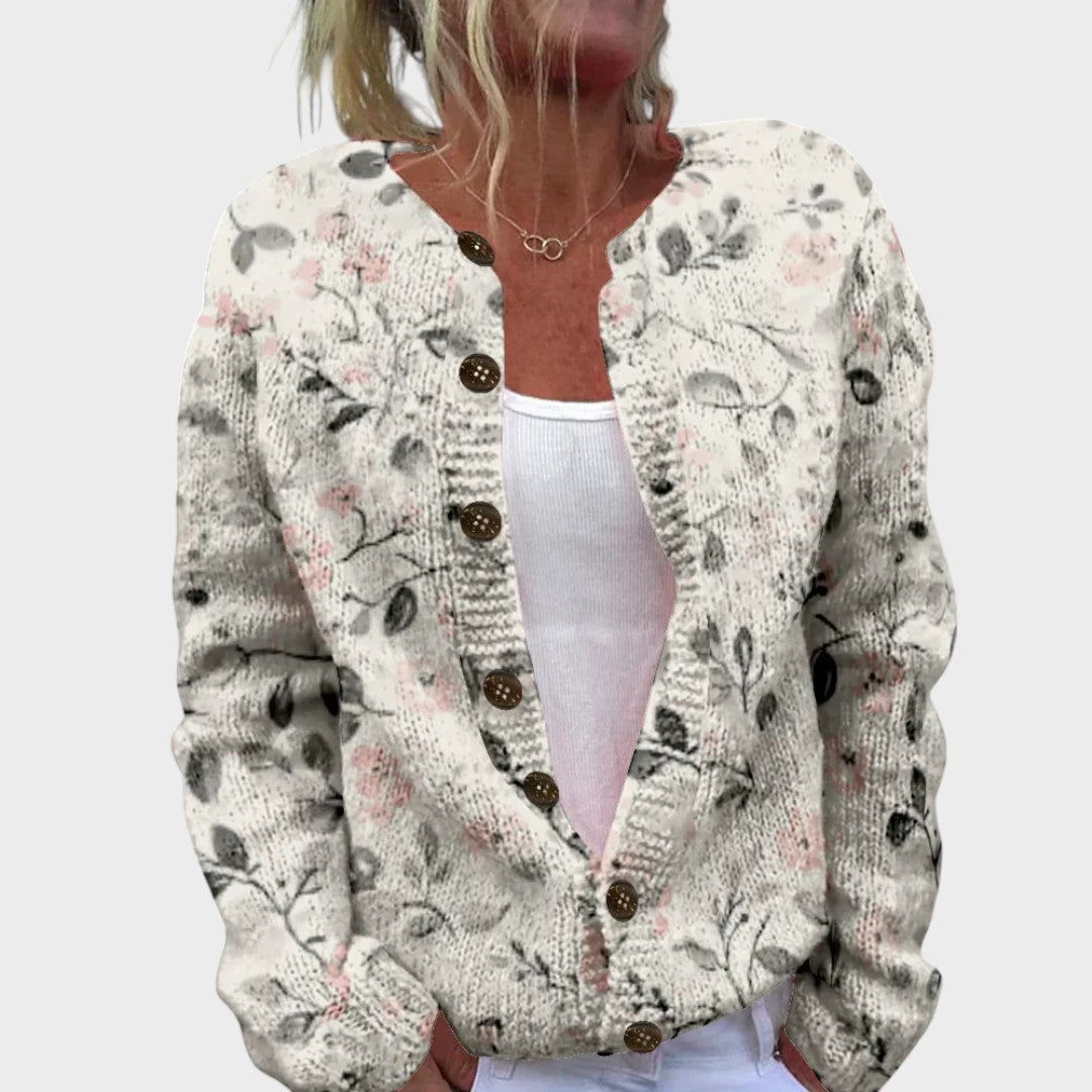 Margarida – Pull fleuri d'automne
