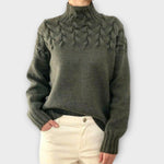 Eva – Pull torsadé féminin – photo 9