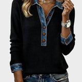 Ravit - Chemise en denim tissée à manches longues