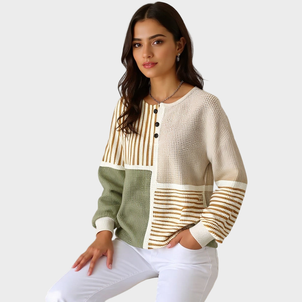 Luna – Pull chaud en maille gaufrée – photo 2