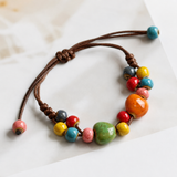 Boho Ceramic Beaded Handmade Bracelet