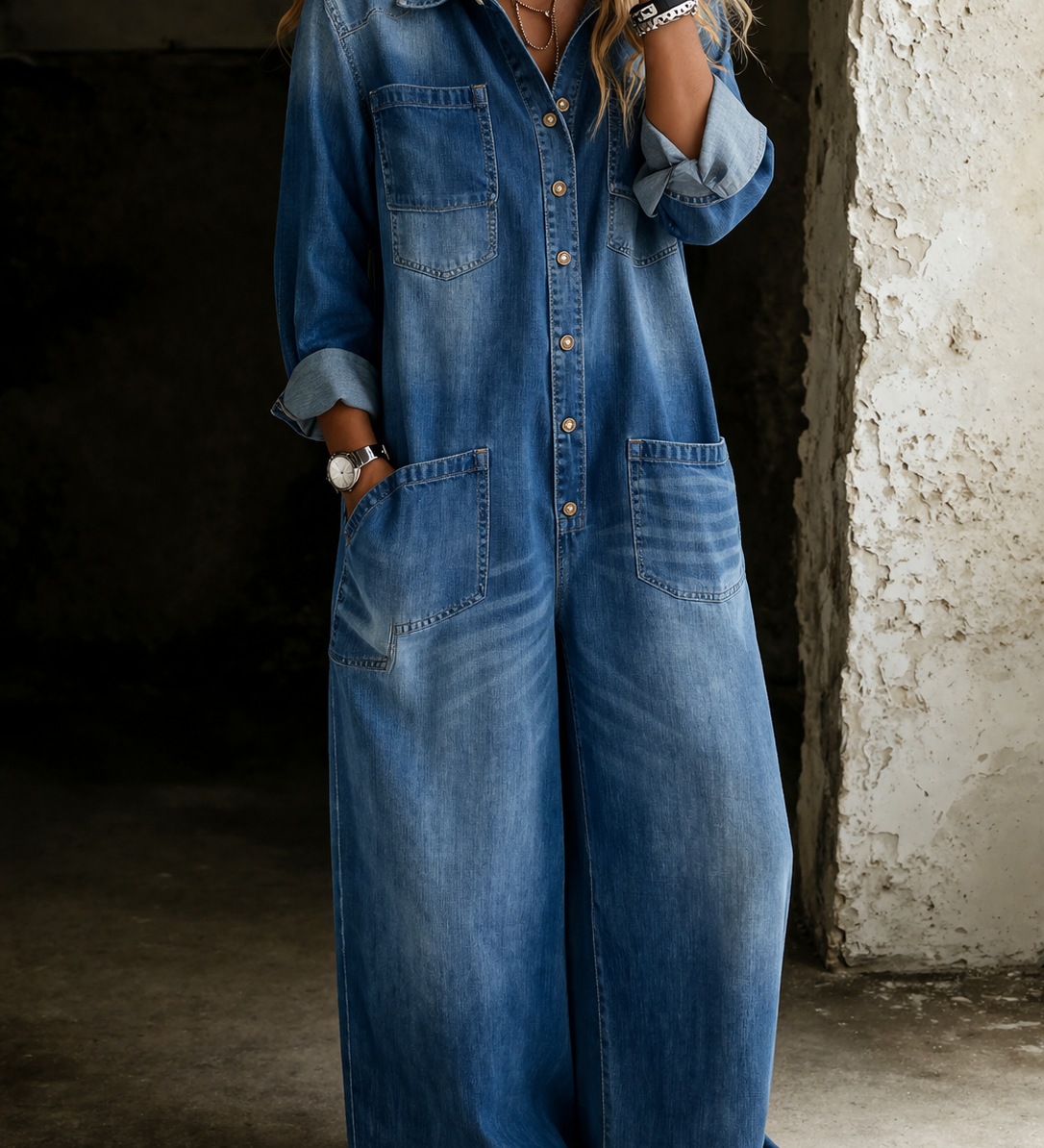 Juliette - Combinaison Décontractée Confortable | Total Look Denim