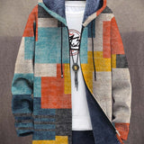 Cynthia | Cardigan à Capuche Imprimé Artistique