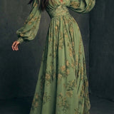 Lillian | Robe Longue Fleurie Fluide