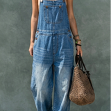 Adèle - Pantalon en Denim avec Taille Élastique | Indispensable de la Saison