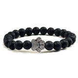 Beaded Paw Bracelet Natural Stone Design