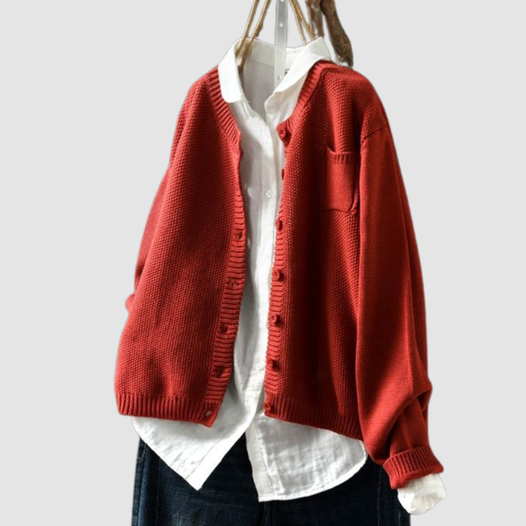Lavinia | Cardigan Boutonné Décontracté au Quotidien