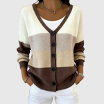 Gilet boutonné en maille douce