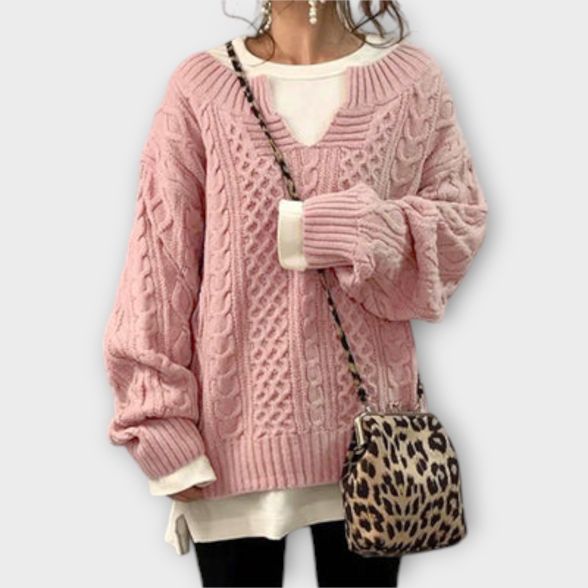 Pull torsadé ajusté – photo 3