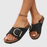 Theresa – Sandale Orthopédique Velours Femme