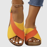 Hildegard – Sandales en Cuir Bicolores Femme