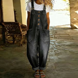 Madeleine - Mono Vintage en Coton Doux avec Aspect Denim | Total Look Tendance