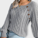 Malia – Pull en maille boutonné – photo 7