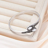 Vintage Bracelet with Colourful Gems and Tribal Design