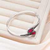 Vintage Bracelet with Colourful Gems and Tribal Design