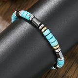Bohemian Beaded Turquoise Stone Bracelet